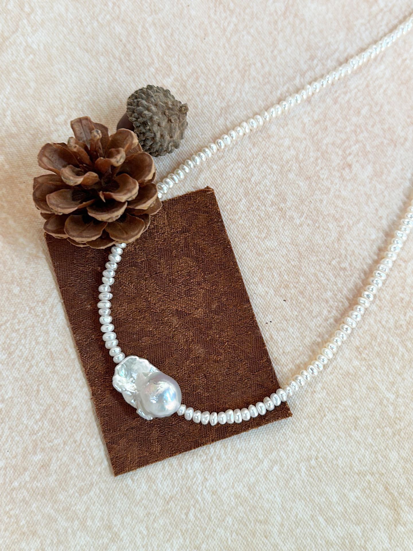 Dainty Elegance Baroque Pearl Necklace Classic Sophisticatedm