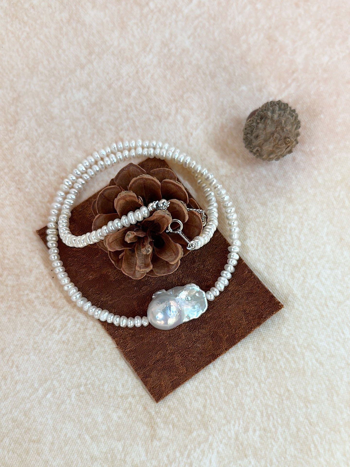 Dainty Elegance Baroque Pearl Necklace Classic Sophisticatedm