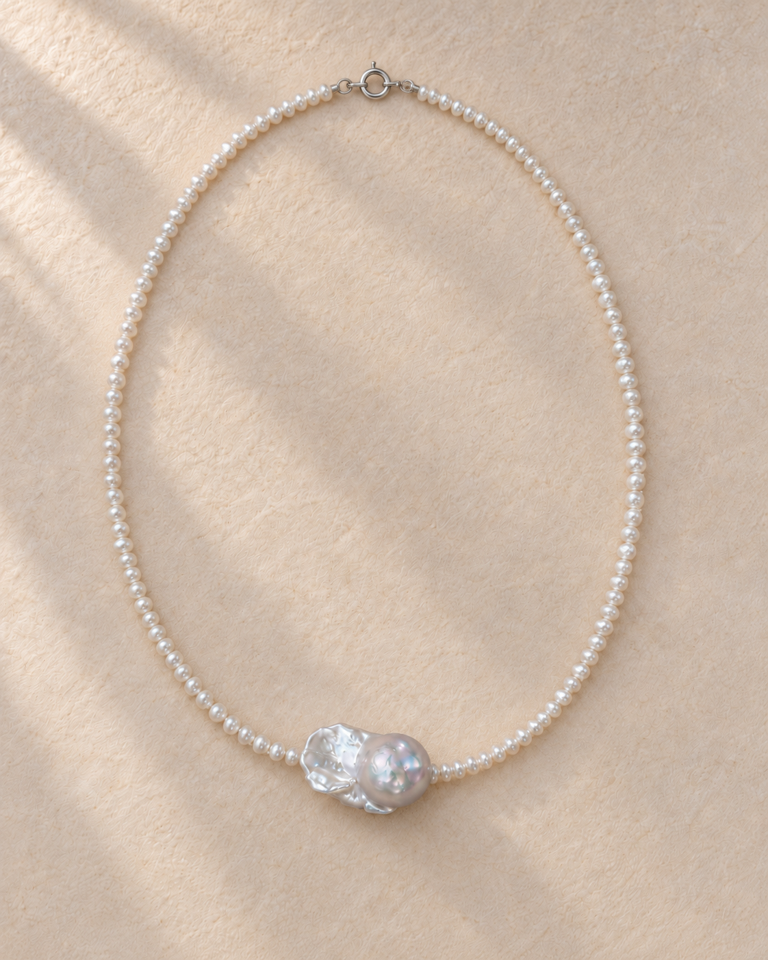Dainty Elegance Baroque Pearl Necklace Classic Sophisticatedm