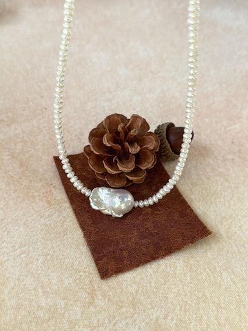 Dainty Elegance Baroque Pearl Necklace Classic Sophisticatedm